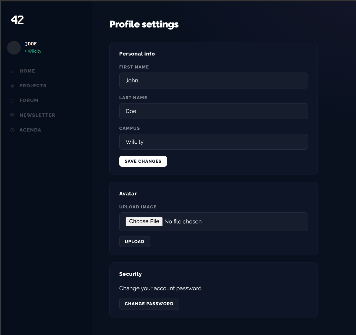 The avatar uploader — a write path to the server filesystem